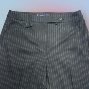 ANNE KLEIN Women’s 8 Charcoal Gray Pinstripe Dress Pant